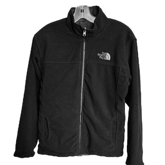 The North Face Women's Black Full Zip Fleece Side Reversible Jacket Size Small - Picture 1 of 9